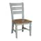 International Concepts Round 44 in Round Top Dining Table with 4 Ladderback Chairs, Hickory/Stone, 44 in W, 44 in L, Wood K41-144R-C57-4 - alternate 6